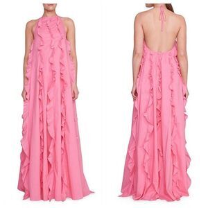 Staud Marika Ruffled Halter Gown Size M